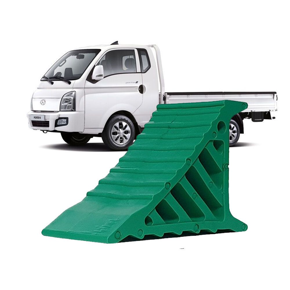 차량 고임목 중형 1.4kg 녹색/경사로밀림방지 버팀목