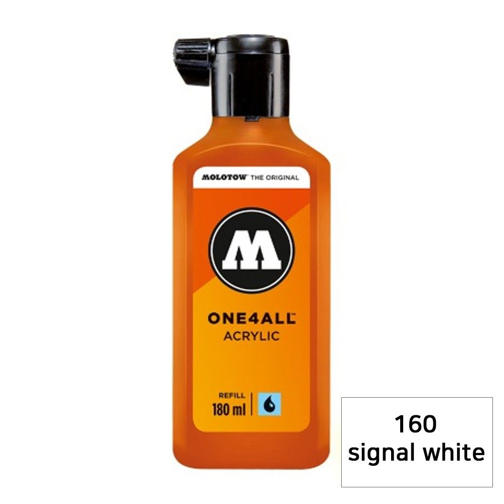 모로토우 원포올 마카 리필 180ml 160 signal white