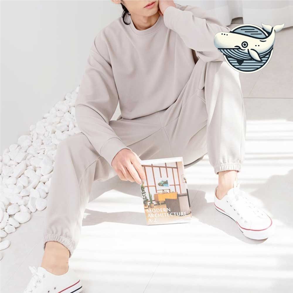 남성 구김없는 티셔츠 조거팬츠 세트 캐주얼