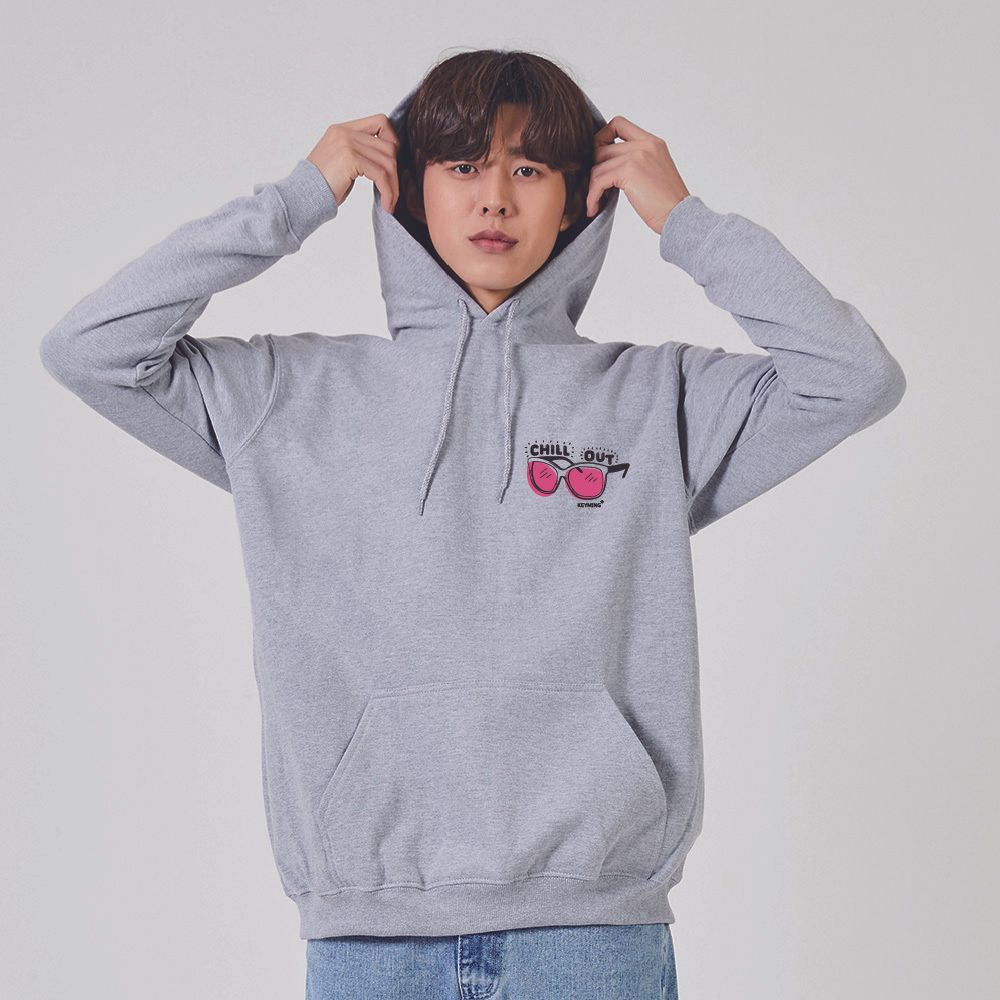 키밍 선글라스 chill 데일리 맨투맨 후드 후드티코디