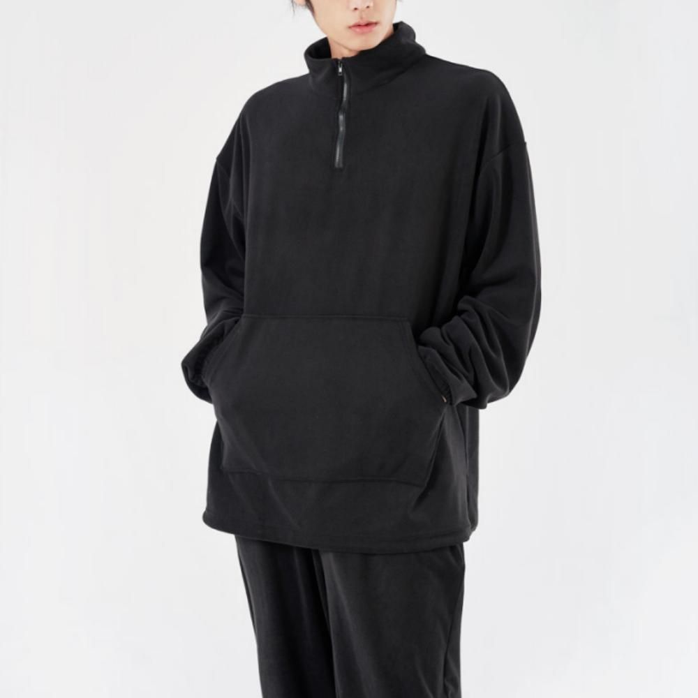 남녀공용 데일리 캐주얼 뽀글이 반집업 팬츠 상하의