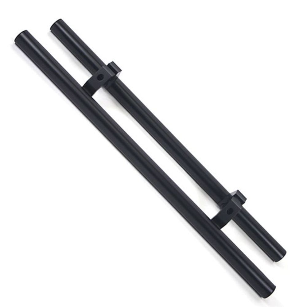 스텐 일자 가마찌 강화유리문 손잡이 흑색 kw-99