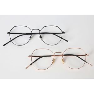 아이티알,NE 남녀공용 블랙 골드 티타늄 패션 안경 예쁜 가벼운