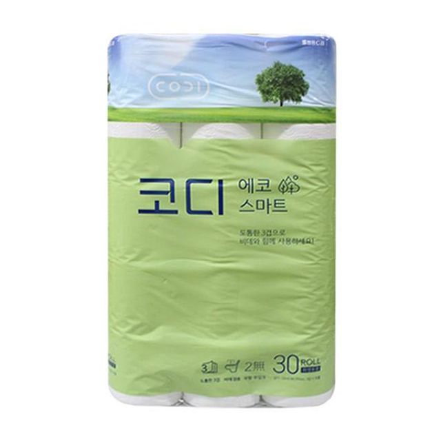 30롤 휴지 화장지 코디 30 스마트 에코 티슈 두루마리