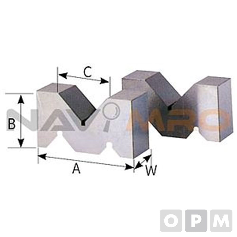 주철제 V블럭 No.142-125/1SET(2EA)/직각도 10미크론