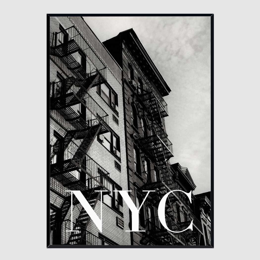 모던 인테리어액자 NYC Fire Escapes 2 A2사이즈