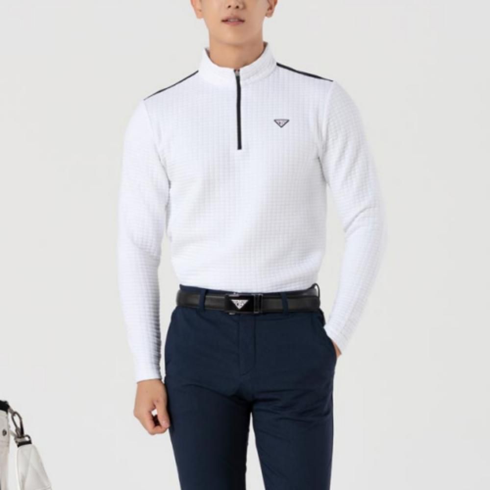 남성 간절기 골프웨어 데일리 반집업 긴팔 티셔츠