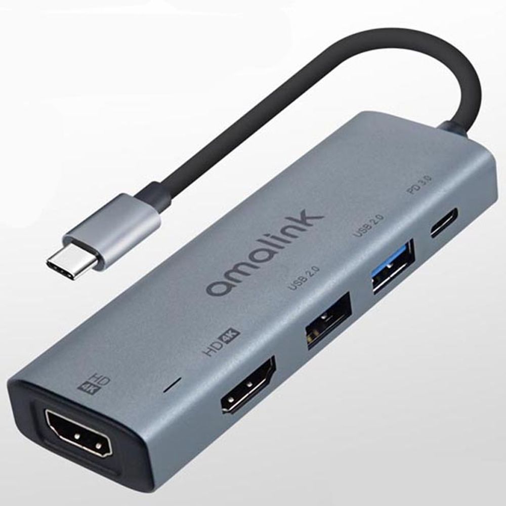 USB Type C to HDMI 듀얼 컨버터 4K 60Hz HDMIx2 USB2