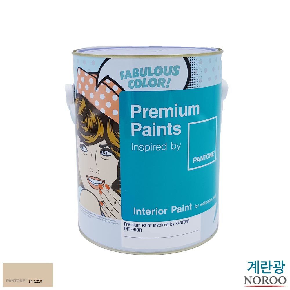 팬톤 내부용 계란광 수성페인트 4L 아이보리14-1210