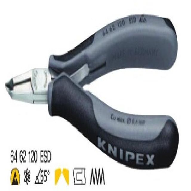 KNIPEX 정밀 수공구 전자니퍼 64-62-120-ESD 크니픽스