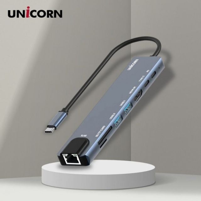 유니콘 USB-C 멀티 허브 USB허브 4K HDMI