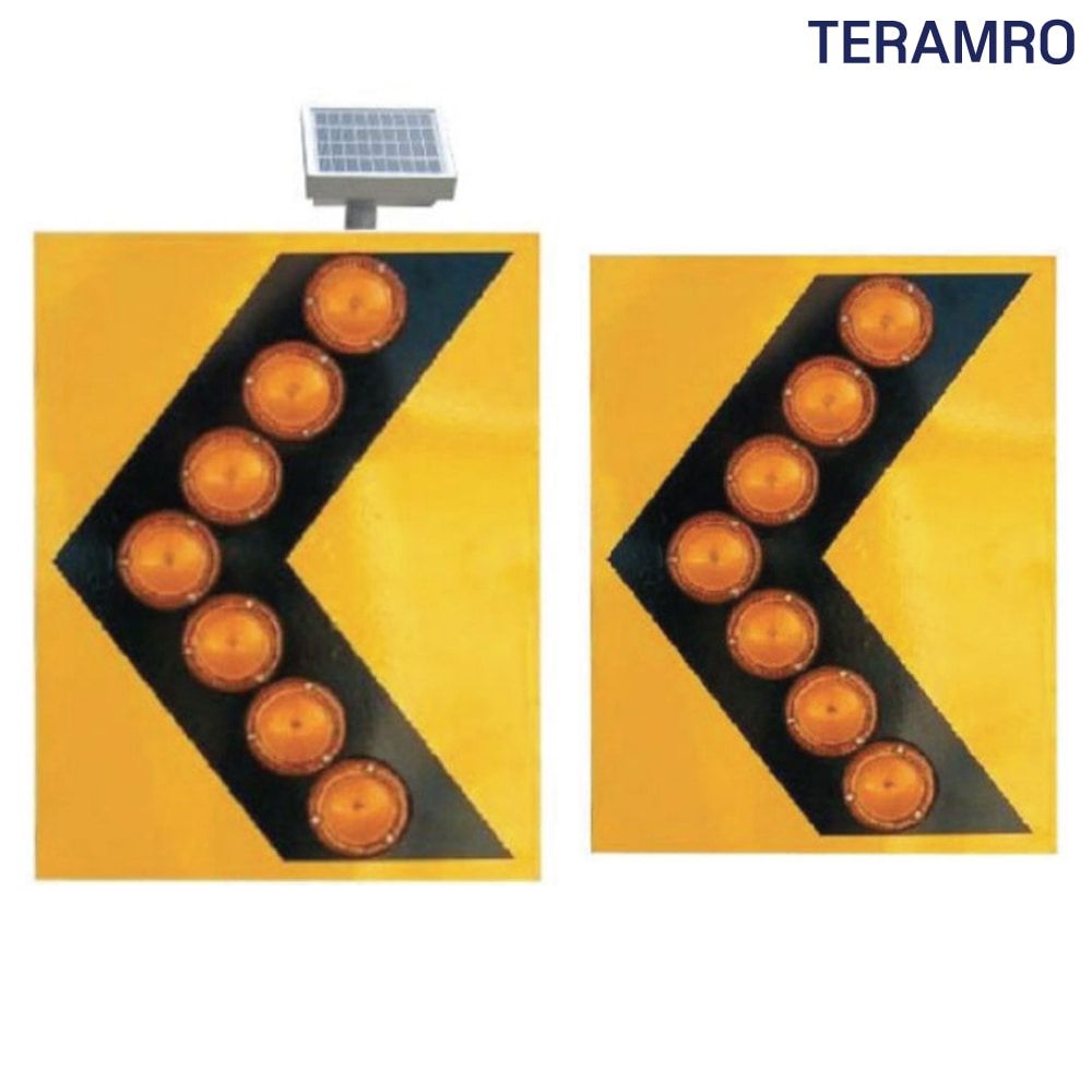 렌즈형 점멸 LED 갈매기 화살표 750x900