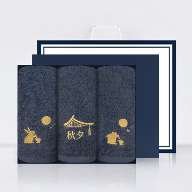 추석 명절 금토끼 호텔수건 130g 3매 선물세트+쇼핑백