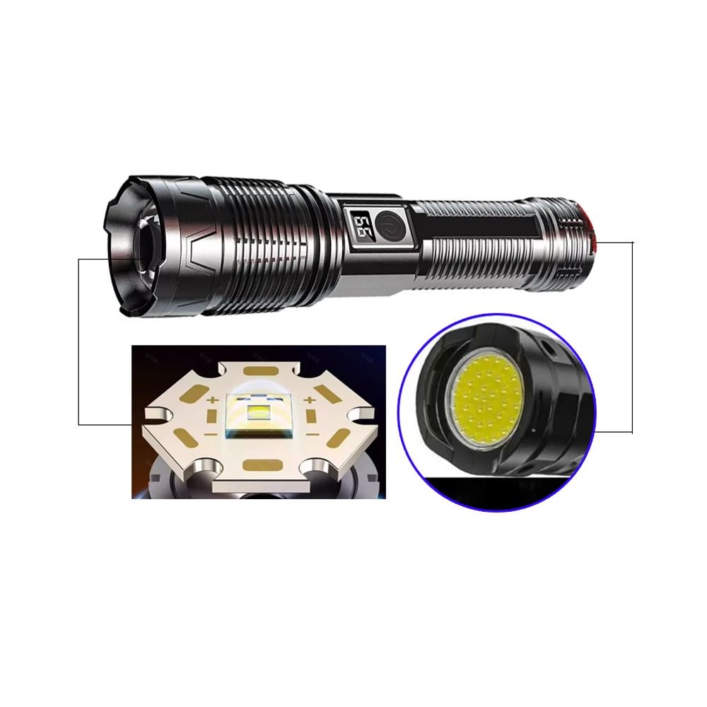 GDM COB LED 서치 줌 라이트 손전등