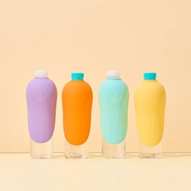 휴대용 실리콘 산책 보틀캡 4컬러 세트