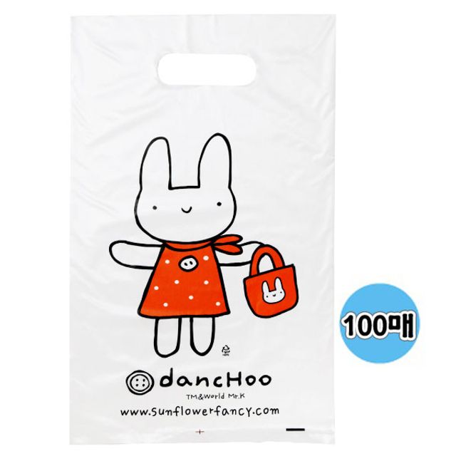 A4 단추봉투(100매입) 비닐 쇼핑백 손잡이 선물용봉투