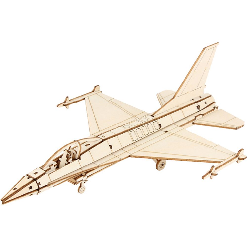 비행기 목재 입체퍼즐 - 영공방 F-16 팔콘 (미니)