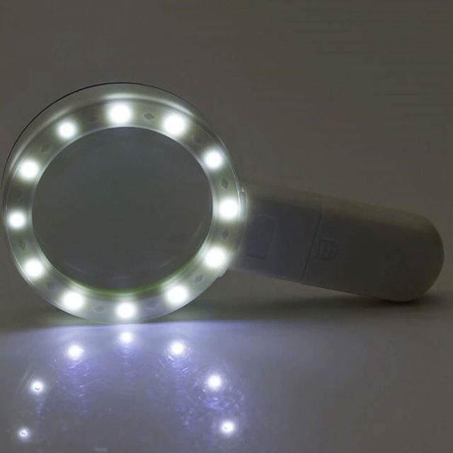 12개 LED 돋보기(렌즈직경 90mm) 선물상자포장