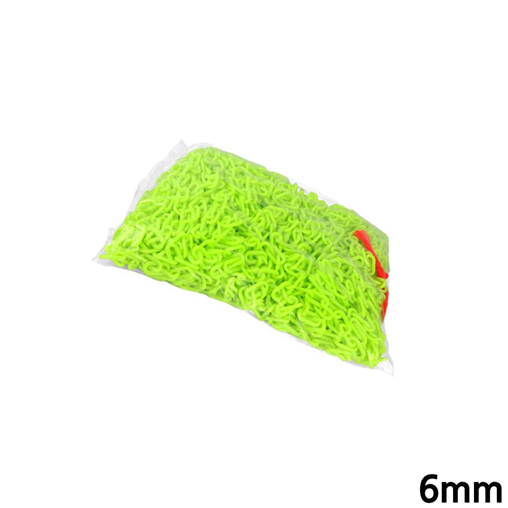 경계 차단용 플라스틱 사슬 체인 6mm x 50M 형광