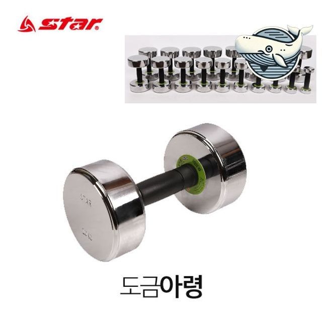 스타 6kg 도금 아령 피트니스 헬스 운동기구