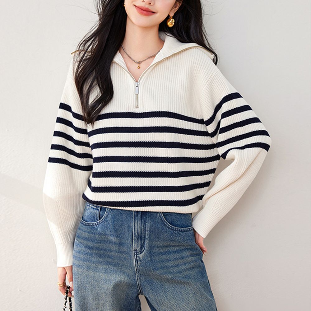 블랙 나들이 오버사이즈 캐주얼룩 언니 지퍼카라