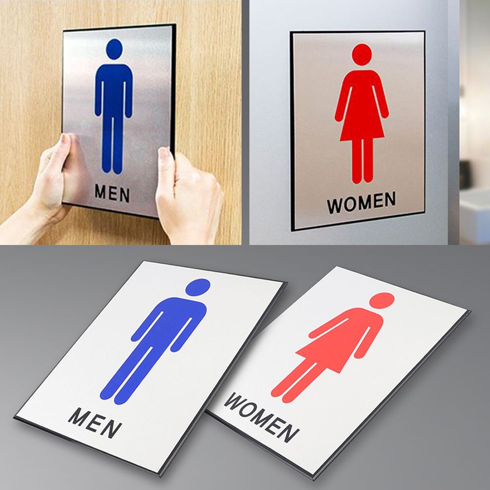 알루미늄 화장실표지판 부착식 남자여자 화장실표지판