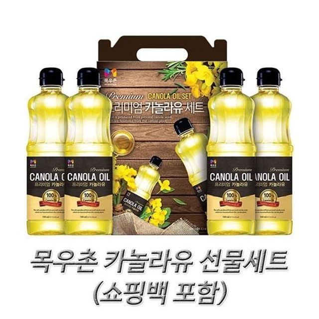 명절선물 설 물 명절 식용유 목우촌 카놀라유 세트