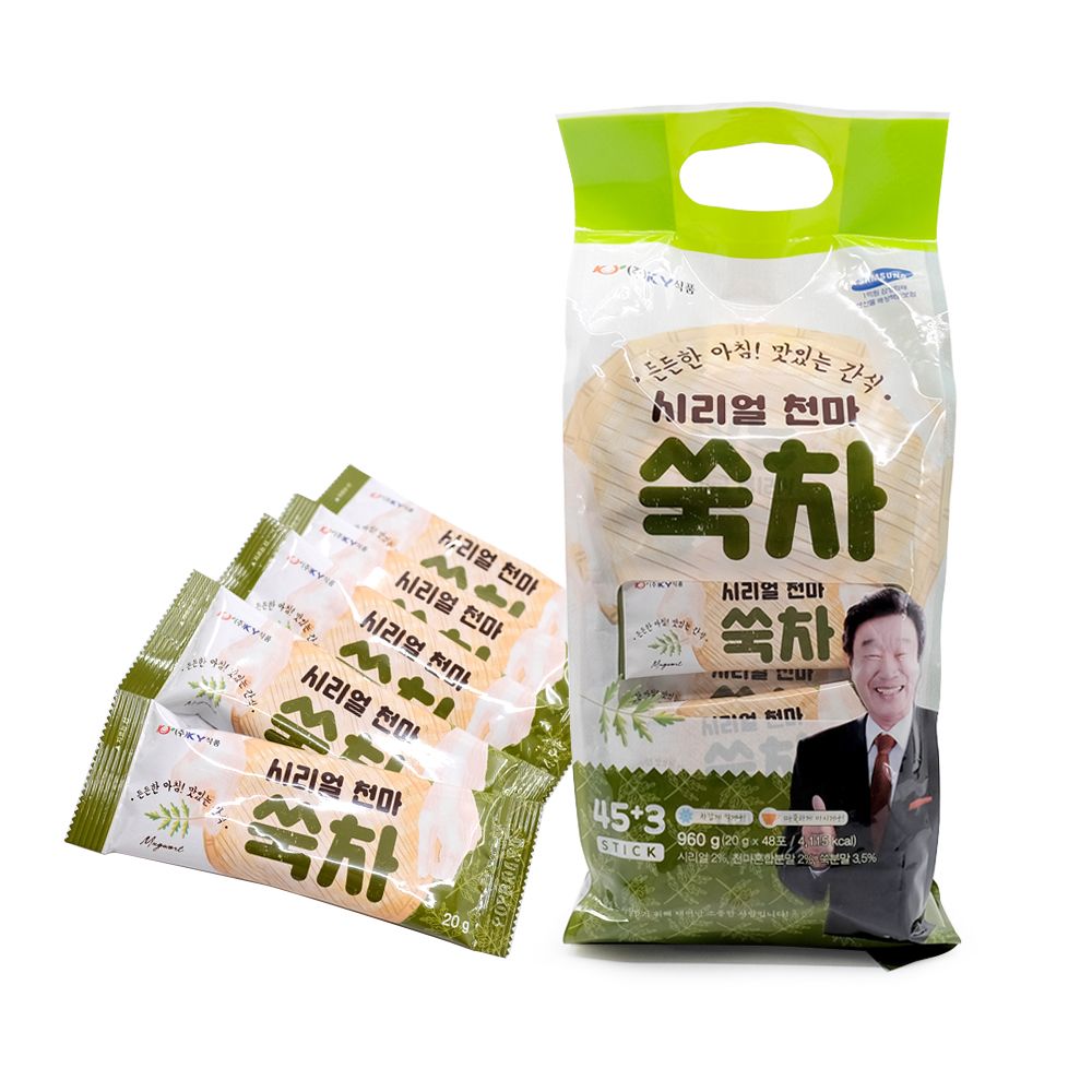 KY식품 콘플레이크 천마 쑥차(48포) 영양간식 선식