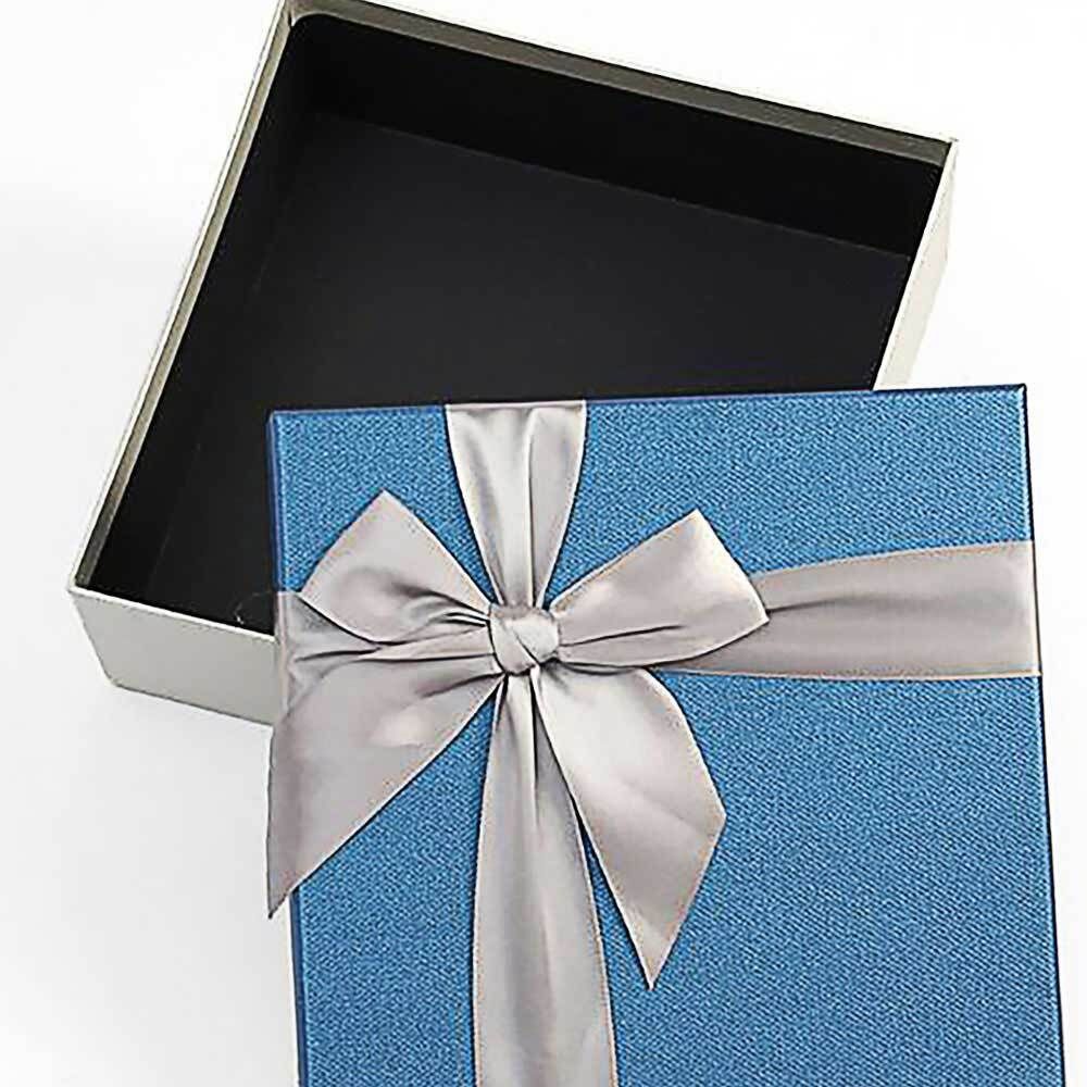 블루 리본 선물상자 21x21cm 2p세트 고급 선물 포장
