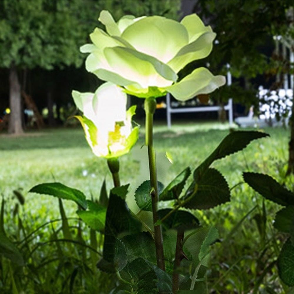 태양광램프 led 장미꽃잎 정원조명램프 야외등