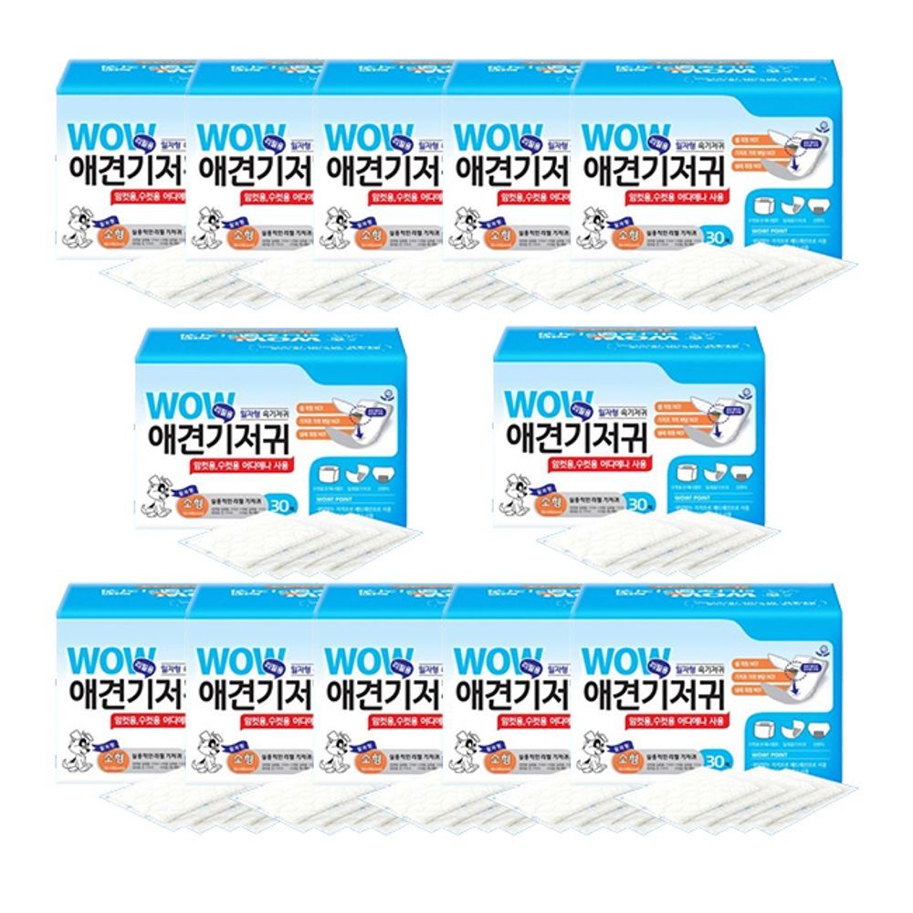 강아지 리필 속기저귀 일상 소형 30매 12P 애견 일자