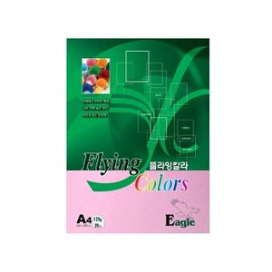 아이티알,LZ 삼원 플라잉칼라120g 꽃분홍색 E11.A4 10매입.1권