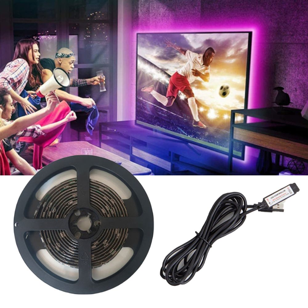 붙이는LED 줄조명 모니터 TV SMD5050 RGB 5M 라이트