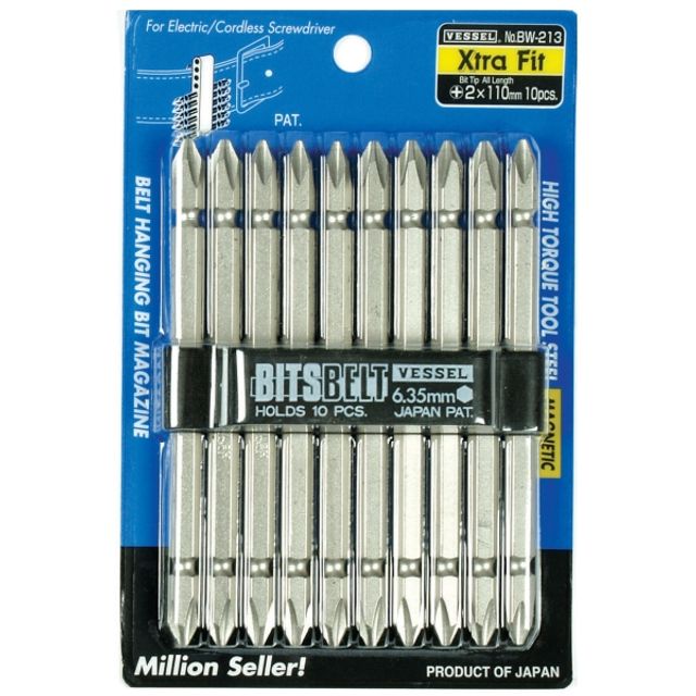 비트날세트/양용비트(10PCS) (+)2 x 110mm 10Pcs BW