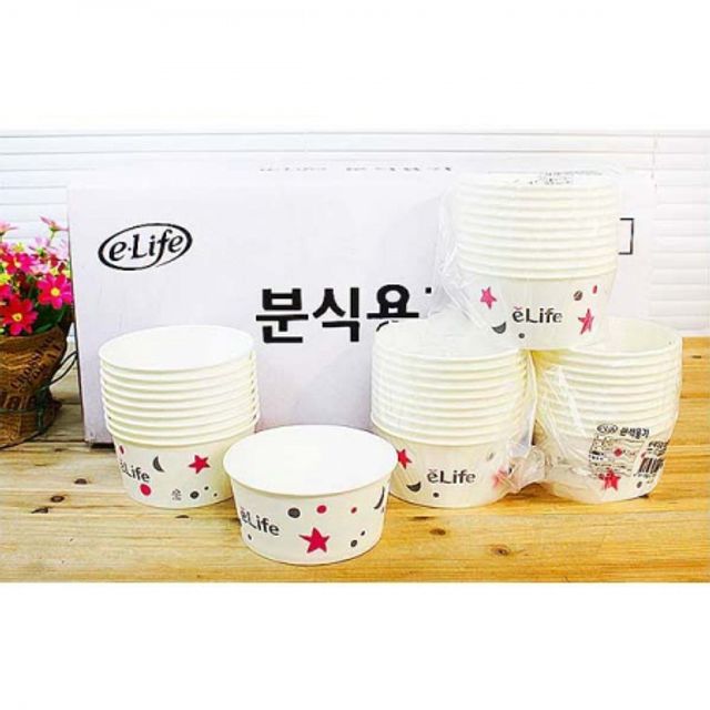 BOX 이라이프 분식용기 (520cc) 10P 240개입 일회용기