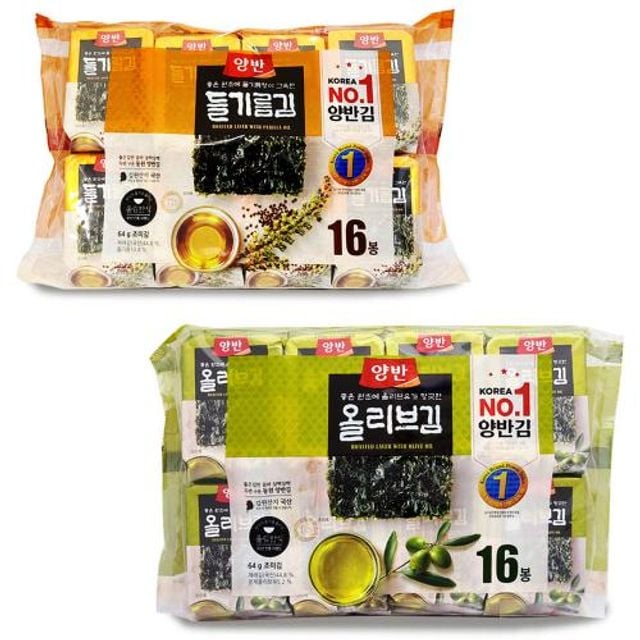 동원 양반김 16봉 들기름김 올리브김 넘버원 김