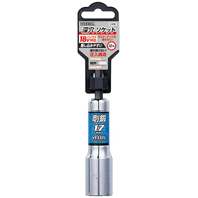 베셀 롱비트소켓(12각) 19mm LA201911 1EA