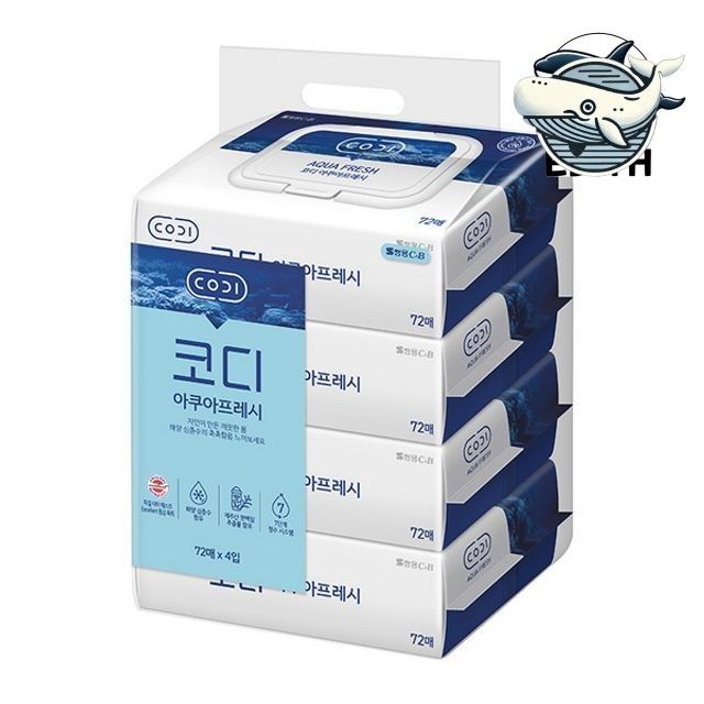 아쿠아프레시 물티슈 캡형 72매 스페셜 위생