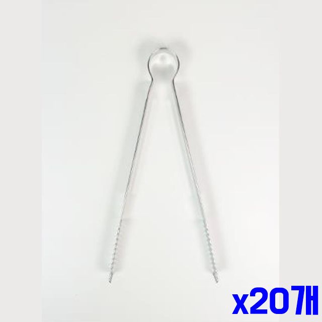 스텐 빵 중형 x20개 고기 집게 업소용품