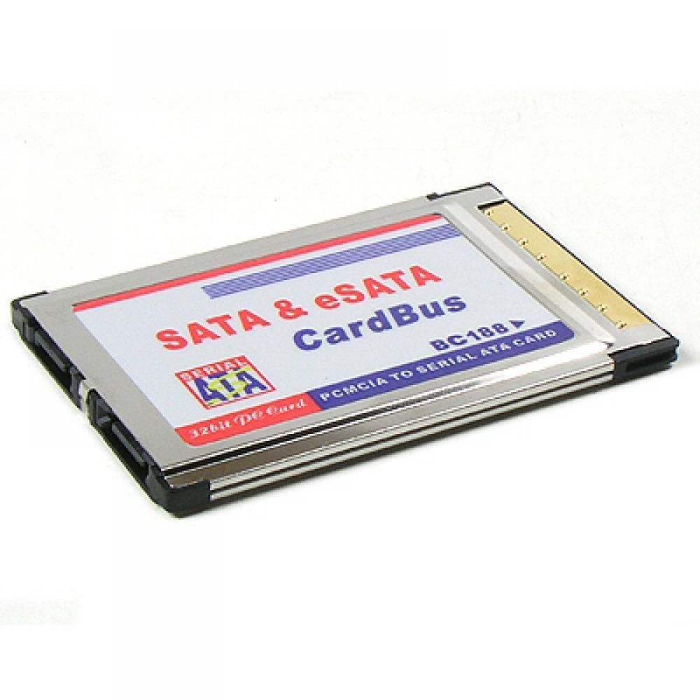 Coms 노트북용 eSATA SATA 카드 CardBus타입 각 1포트