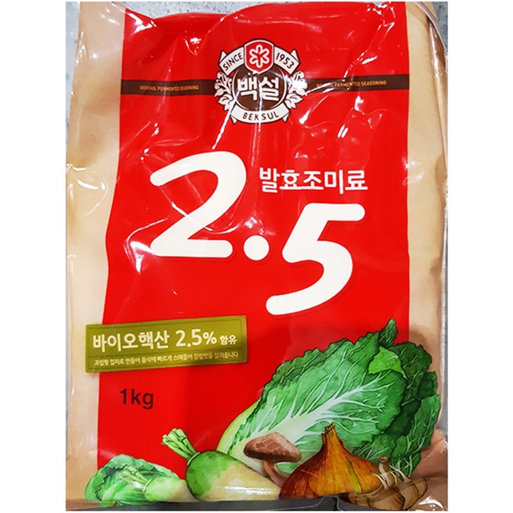 업소용 식당 식자재 백설 핵산2.5 조미료 1kg X20 