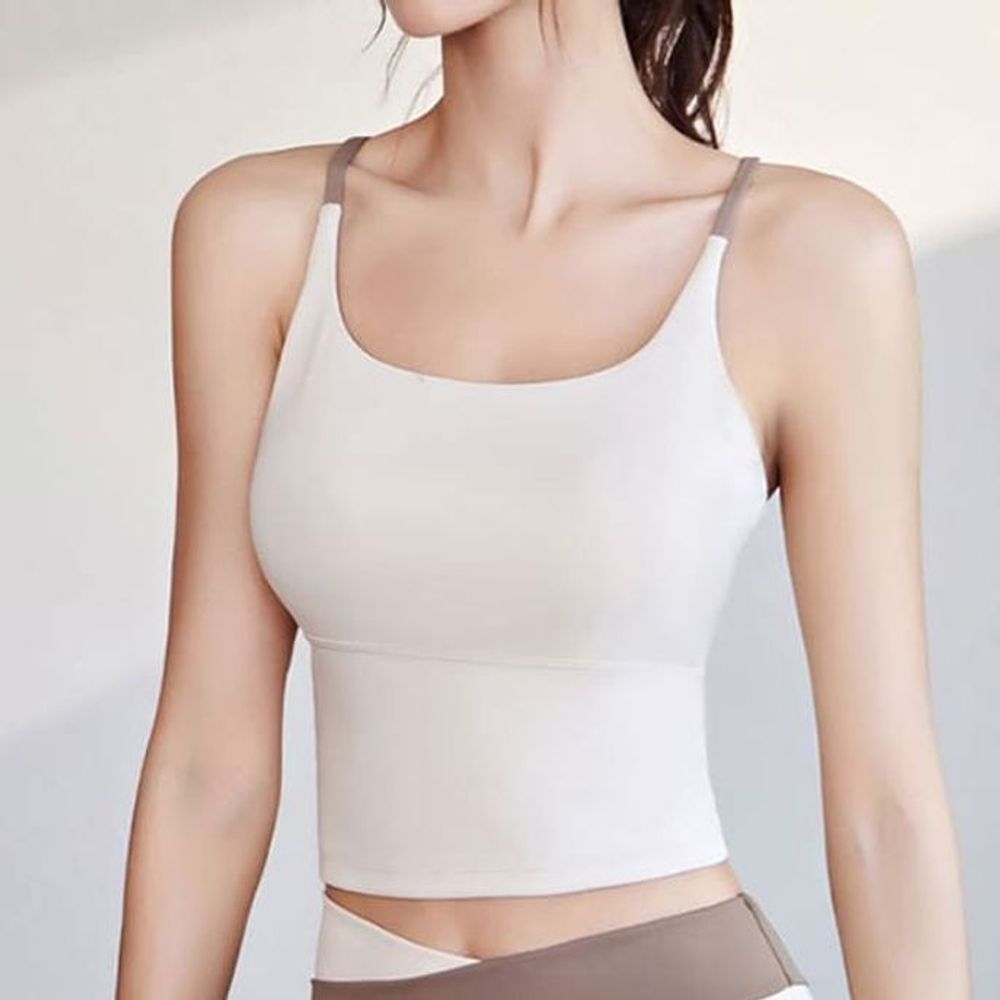 운동복 여성 브라탑 크롭 나시 크롭탑 스포츠