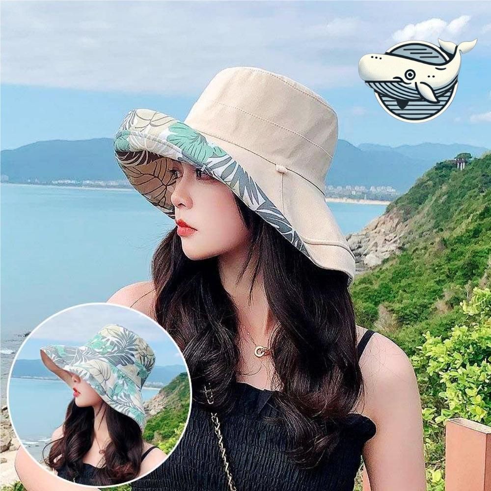 양면 패턴 버킷햇 편안한 여름모자 가벼운