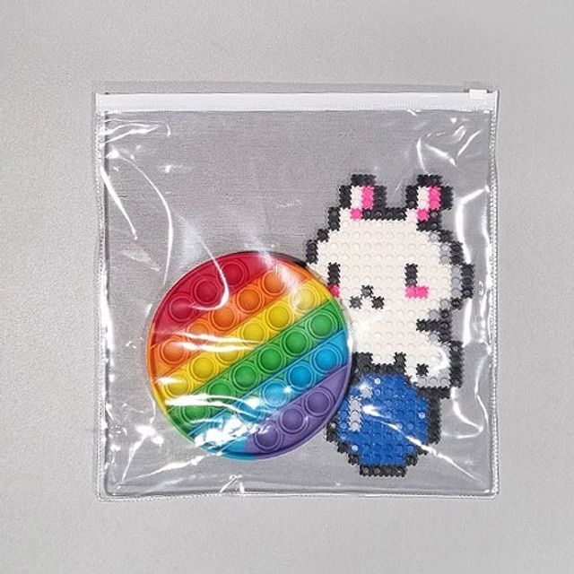 PVC 투명 슬라이드 지퍼백 (100장)25x25cm