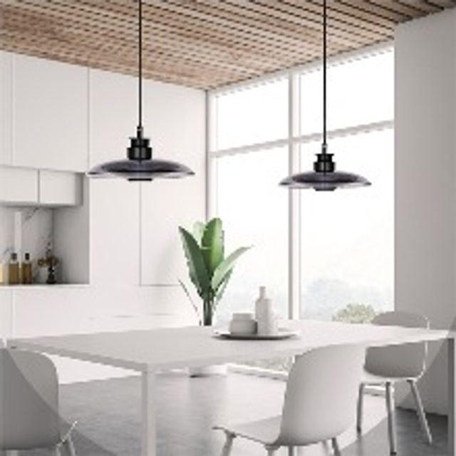 LED 페도라 팬던트 20W 블랙 식탁등 주방 카페 사무