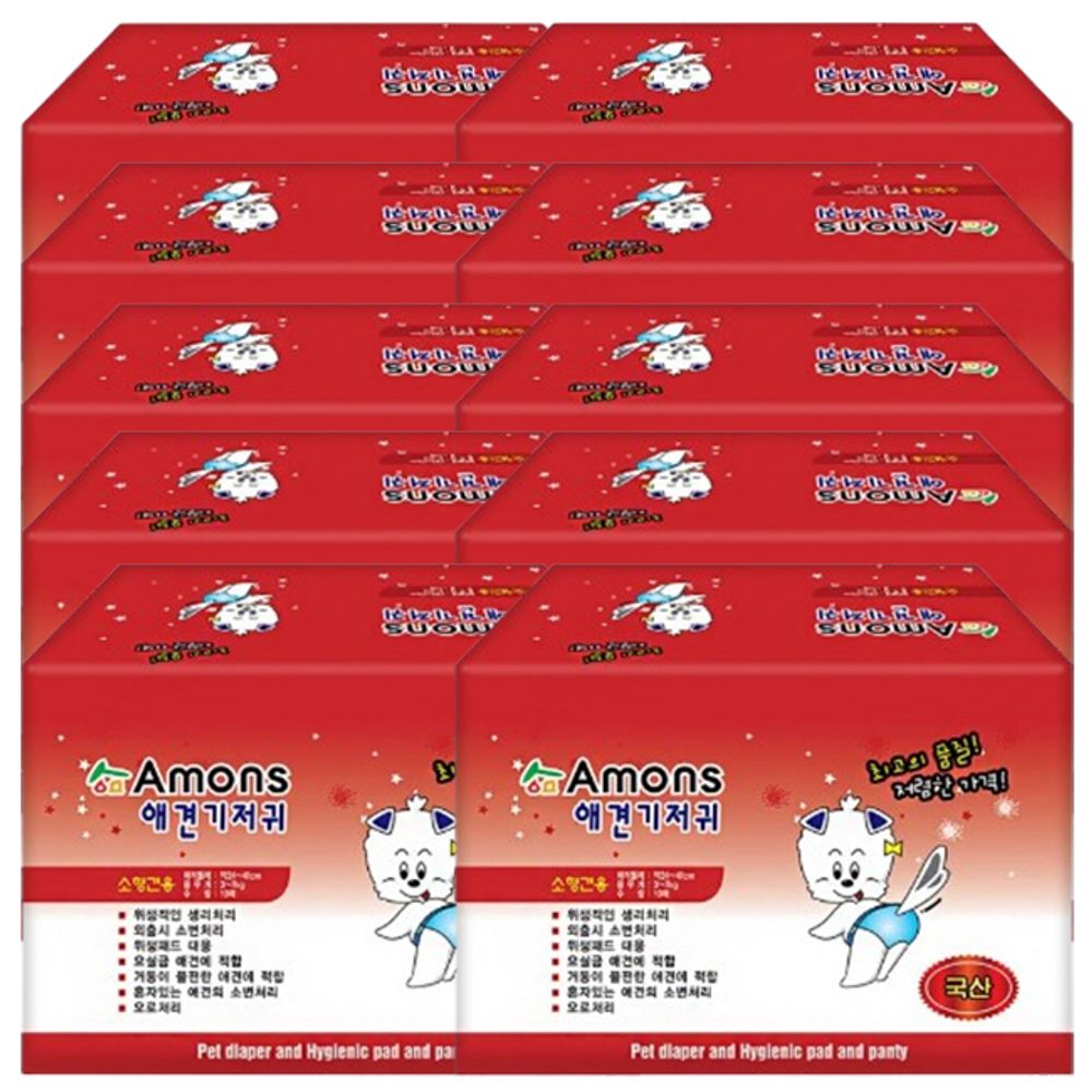 강아지 기저귀 암컷 소형견용 10매입 10P 매너벨트