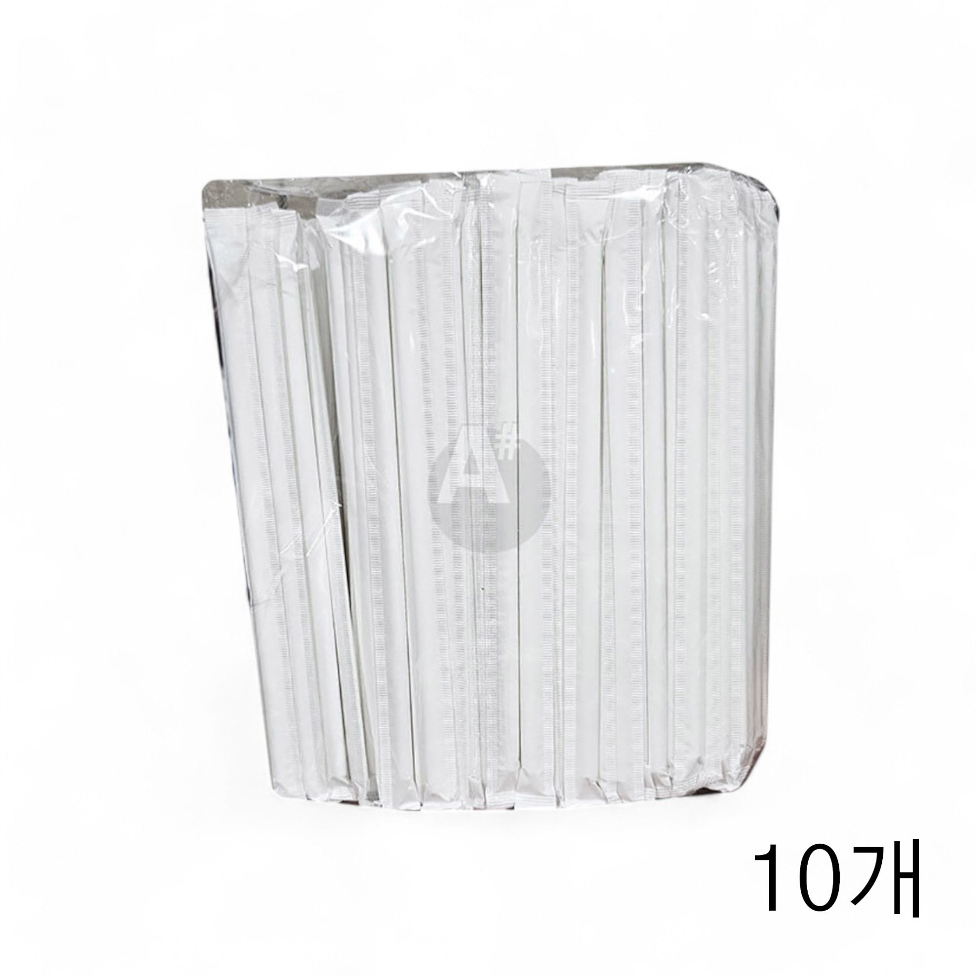 백색 종이빨대 7파이X210mm 250입 X 10개 스트로우