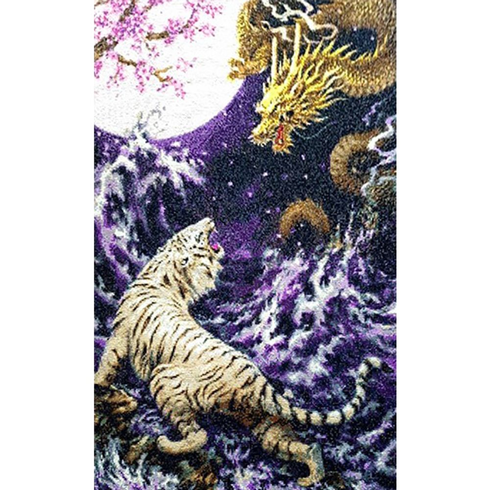 황룡백호 (패브릭) 보석십자수 60x95