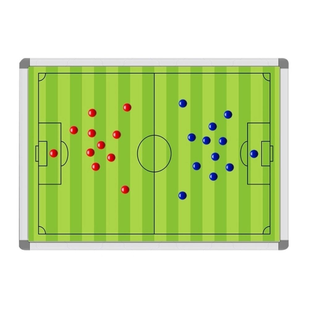 붙이는 자석 단면 축구작전판 칠판 400x600