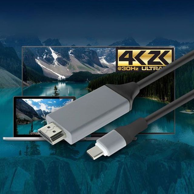 USB 3.1 컨버터 TypeC to HDMI 컨버터 변환 케이블 3M